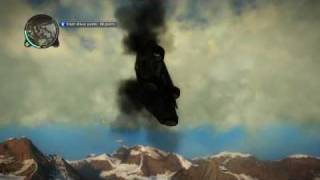 Just Cause 2 Hilarious Plane Crash HE LIVED [upl. by Ybrek]