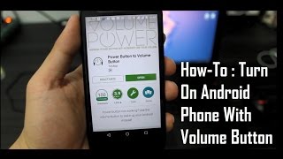 HowTo  Turn On Android Phone With Volume Button [upl. by Agnimod]