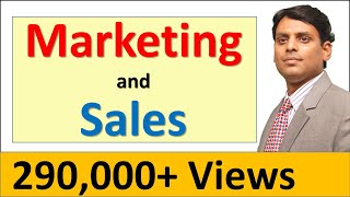 Difference between Marketing and Sales by Prof Vijay Prakash Anand [upl. by Acila]