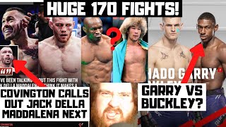 Covington vs JDM Garry vs Buckley Usman vs Rakhmonov Edwards vs Brady MMA News Reaction [upl. by Naujud]