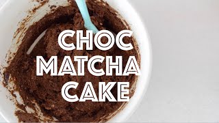 Choc Matcha Cake Recipe  Vegan amp Oil Free [upl. by Esojnauj]