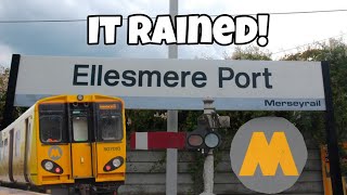 Spotting At Ellesmere Port Train Station 4K 250623 It Rained [upl. by Lilybel]