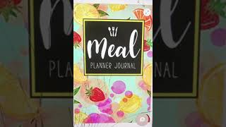 125Meal Planner Journal 52 Week Meal Prep Book Diary Log Notebook Weekly Menu Food Planners [upl. by Justin663]