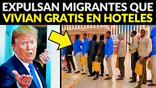 EEUU EXPULSA MIGRANTES QUE VIVÍAN GRATIS EN HOTELES [upl. by Tekcirk]