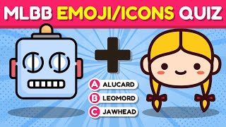 MOBILE LEGENDS BANG BANG EMOJIICONS QUIZ 😎  CAN YOU GUESS THE HEROES Quiz for MLBB Players P2 [upl. by Duck]