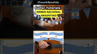 HIMNO NACIONAL ARGENTINO 🎸  Tutorial  TABS  guitarraargentina guitartutorial shorts guitar [upl. by Gnuj]