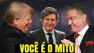 STALLONE AGORA É TRUMP  DISCURSO DE MILEI [upl. by Kellyann]