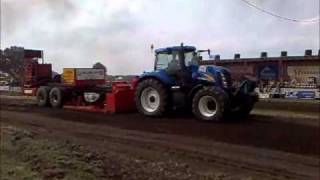 New Holland T8040 Trekkertrek Deurningen [upl. by Noitsirhc]