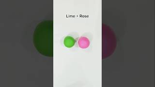 Lime amp Rose Colour mixing shorts satisfying [upl. by Savvas]