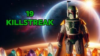 Star Wars Battlefront 2  Boba Fett 19 Killstreak on Crait HvV [upl. by Ardeahp928]