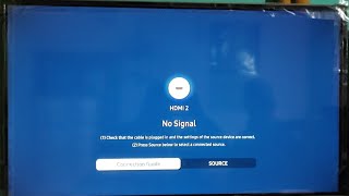 Samsung Smart Tv No Signal Problem  Samsung Smart Tv No Signal Problem Solution [upl. by Doowyah]