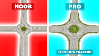 How to Build the Best Roundabout in Cities Skylines 2  This eats traffic [upl. by Lory]