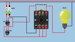 How to Wire 8 PIN Relay for Holding or Latching Circuit [upl. by Adnima299]