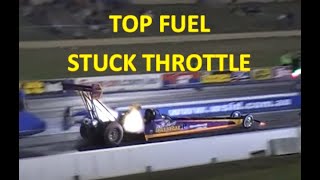 Top Fuel stuck throttle crash [upl. by Ellicec158]