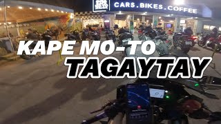 Night Ride  Kape Moto  Tagaytay City [upl. by Haram]