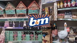 Save money Vlog BampM New Garden Essentials 2024 Shop with me [upl. by Nimesay190]