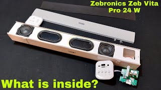 What is inside Zebronics Zeb Vita Pro 24 W Speaker  Teardown  Bass Test [upl. by Ardnwahsal397]