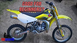 Suzuki RM85 Review Is It A Good First Dirt bike [upl. by Llehsim]