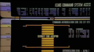 Star Trek TNG Data  Security Code [upl. by Eelame]