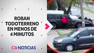 EN MENOS DE 4 MINUTOS Robaron auto todoterreno de lujo en Pedro Aguirre Cerda  CHV Noticias [upl. by Eissat]