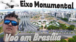 Voo no Eixo Monumental de Brasília [upl. by Ludlow]