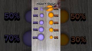 Purple Vs Orange Very Satisfying and Thrilling Color Mix shorts colormixing fyp art halloween [upl. by Aikemit]