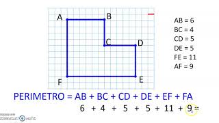 Perimetro dei poligoni con il foglio a quadretti [upl. by Enelear]