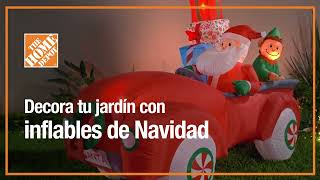 Decora tu jardín con inflables de Navidad  Navidad  The Home Depot Mx [upl. by Amri34]