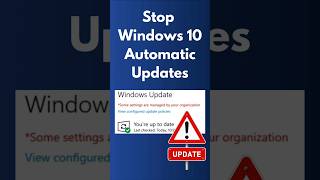 PERMANENTLY Stop Windows 10 Automatic Updates [upl. by Ahtel803]