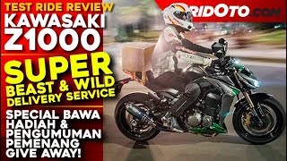 Kawasaki Z1000 Gampang Banget Power Wheelie dan Slide l Test Ride Review l Gridoto [upl. by Sivrahc]