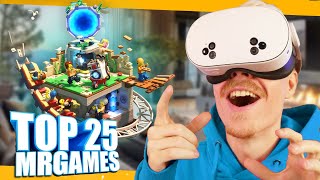 Top 25 Best Mixed Reality Games On Meta Quest 3 and 3S [upl. by Naik]