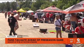 Cincinnati Bengals fans tailgate ahead of first preseason game of 2024 season [upl. by Iadam]