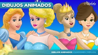 5 Cuentos  LA PRINCESA Y EL GUISANTE y 4 Princesas animados  Cuentos infantiles para dormir [upl. by Aserehs]