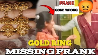 Gold chain missing prankPrank goes wrongGold Chain Prank  The REALITYSister Prank [upl. by Eedolem]