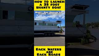 Launching a giant shanty boat  Shanty Boat Living [upl. by Lierbag]