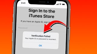 How to Fix verification Failed Apple ID or Password is incorrect 2023 [upl. by Chadabe911]