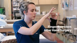 Finger Exercises After Hand Surgery with Dr Michaelia Sunderland [upl. by Alamaj]