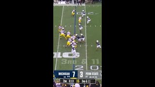 Donovan Edwards 22yd TD at Penn State  Michigan Football [upl. by Donata]