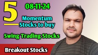 Momentum Stocks to buy  Breakout stocks to buy  Intraday trading stocks  Swing trading stocks [upl. by Nnalatsyrc618]