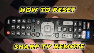 Sharp TV How to Reset Remote Control [upl. by Aseel]