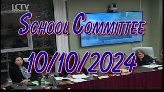 Lynn School Committee Meeting  October 10 2024 [upl. by Seka]