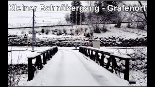 Kleiner Bahnübergang bei Grafenort Engelberg Kanton Obwalden Schweiz [upl. by Oflodur]