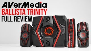 AVerMedia Ballista Trinity Gaming Speakers  Full Review [upl. by Hoopen]