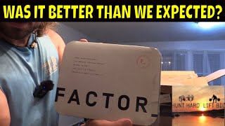 unboxing our first 6 meals of factor 75 meals  bco review [upl. by Reifel]