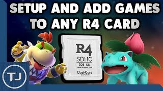 Setup And Add Games To Any R4 Card DS LiteDSi3DS 2018 [upl. by Sapphera227]