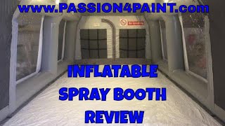 The All New MK2 Carcoon Welded Workstation  inflatable Spraybooth Review  Walkthrough and Demo [upl. by Esorrebma123]