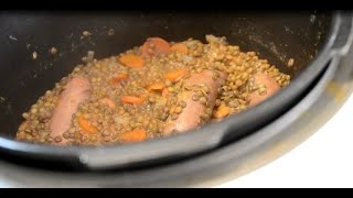 Saucisses lentilles au cookeo [upl. by Aenal]