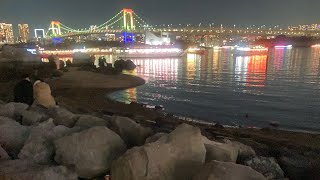 Rainbow Bridge Tokyo Waterfront Fireworks Show in Christmas [upl. by Lewes]