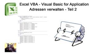 Excel VBA  Userform Combobox  Adressen verwalten Teil 2 von 2 Reloaded [upl. by Maritsa]