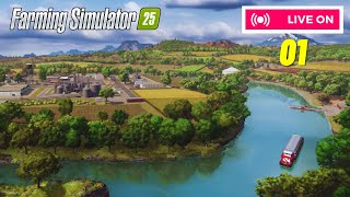 🔴Live Começando do Zero no Farming Simulator 25 Nova Fazenda [upl. by Nileek]